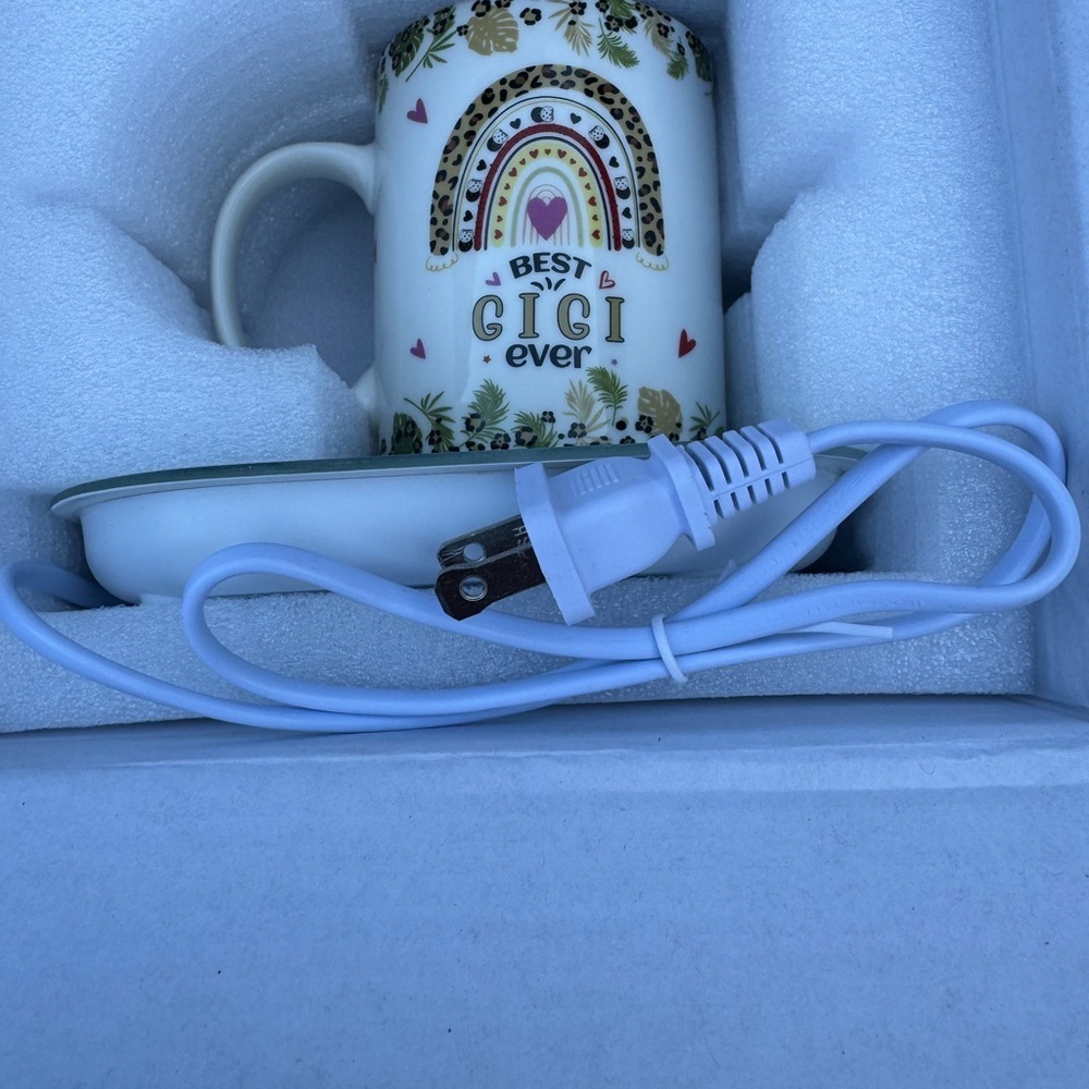 Gigi Mug & Warmer Set – Rainbow Heart Design | Grandma Gift, Christmas Gift NWT - Picture 5 of 8